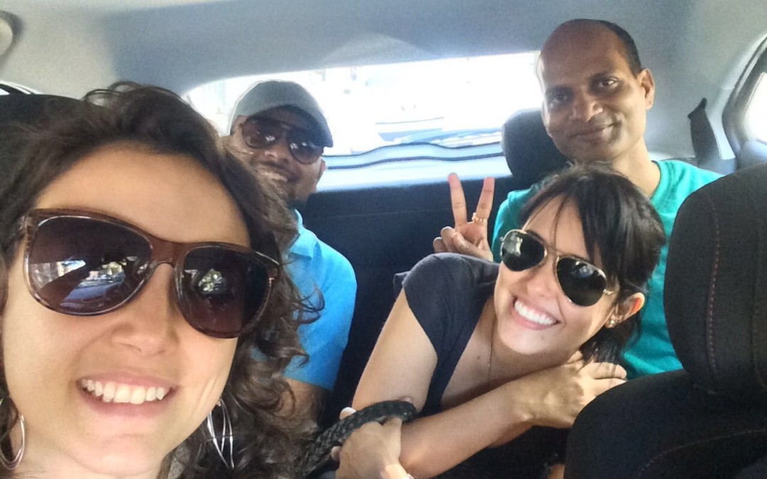 Fala Brasil students driving to Niterói